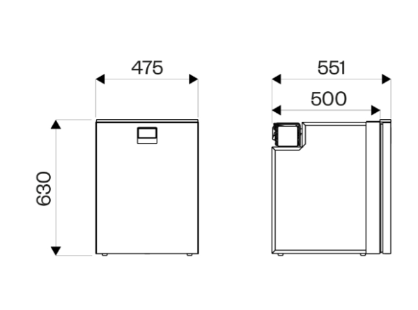 Компрессорный холодильник Indel B Cruise 85 Drawer 12/24V